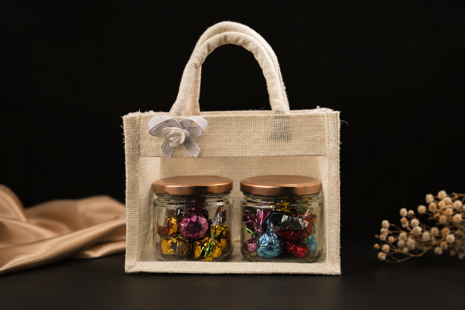 2 Jar Jute Bag